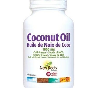 New roots - coconut oil 1000 mg organic - 120 sgels Hot on Sale