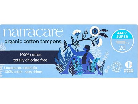 Natracare - organic cotton tampons super - 20 ct For Sale