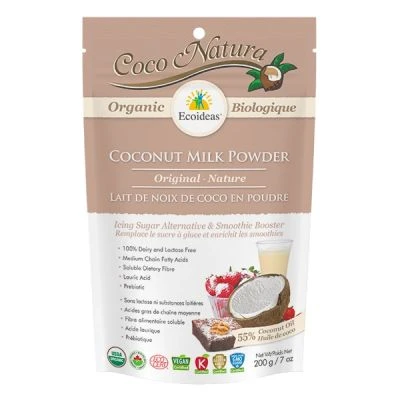 Ecoideas - organic coconut milk powder: original, 200 g For Cheap