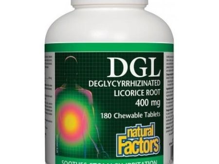 Natural factors - dgl deglycyrrhizinated licorice root 400 mg For Discount