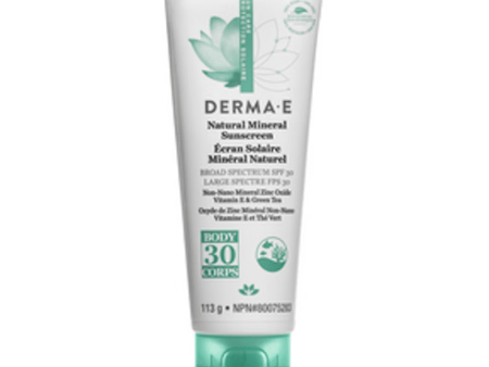 Derma e - natural mineral body sunscreen - 113 g on Sale