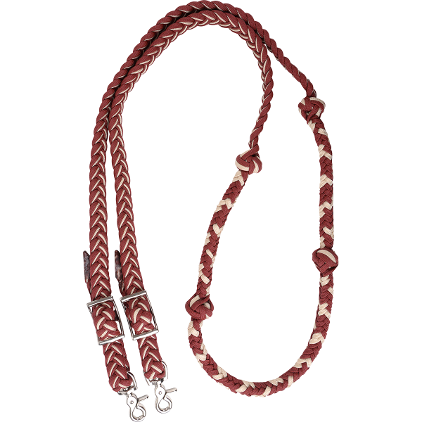 Martin Saddlery Braided Nylon Rein w  Knots Supply