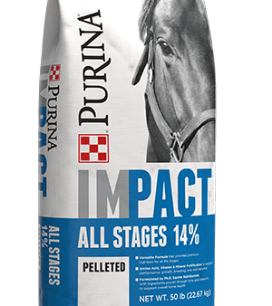 Purina Impact All Stages 14% Pelleted Horse Feed Online Sale