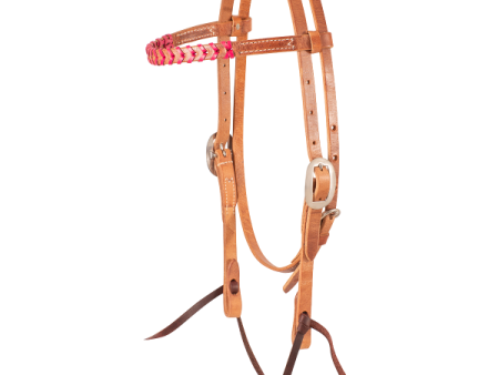 Martin Saddlery Pink Lace Browband Headstall Discount