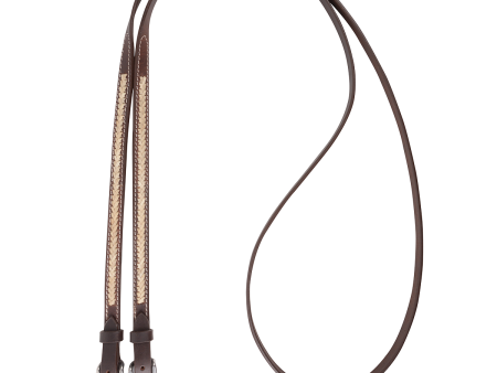 Cashel 5 8  Rawhide Laced Roping Rein Cheap