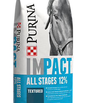 Purina Impact All Stages 12% Textured Horse Feed Cheap