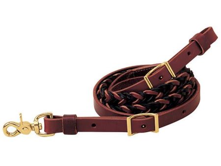 Weaver Leather Two-Tone Latigo Leather 5-Plait Roper Rein 3 4  x 8 For Cheap