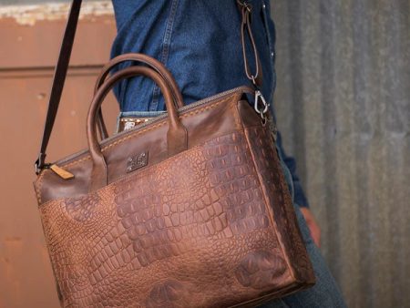 STS Catalina Croc Laptop Tote Sale