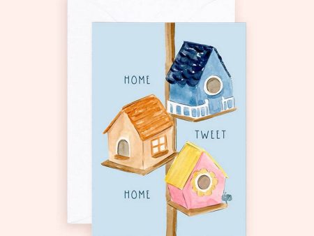 Almeida Illustrations - Mini Card - Home Tweet Home Enclosure Card | New Home Fashion