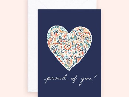 Almeida Illustrations - Mini Card - Proud of You Enclosure Card Hot on Sale