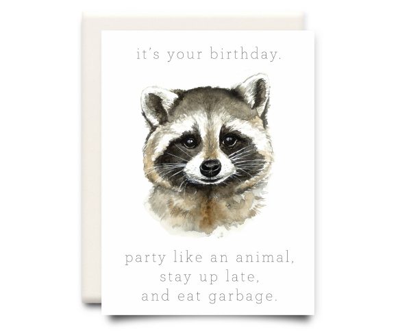 Inkwell Cards - Stay Up Late and Eat Garbage | Birthday Greeting Card Online now