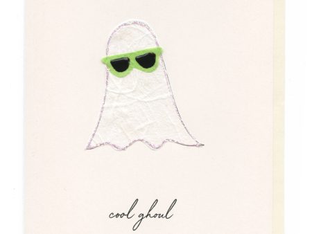 FLAUNT HANDMADE CORRESPONDENCES -  Cool Ghoul  Ghost with Shades For Discount