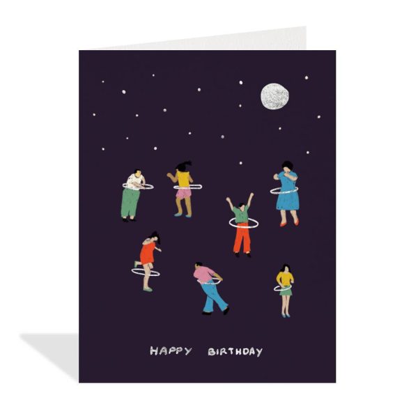 Halfpenny Postage - Hula Hoop Birthday  - Birthday Card For Discount