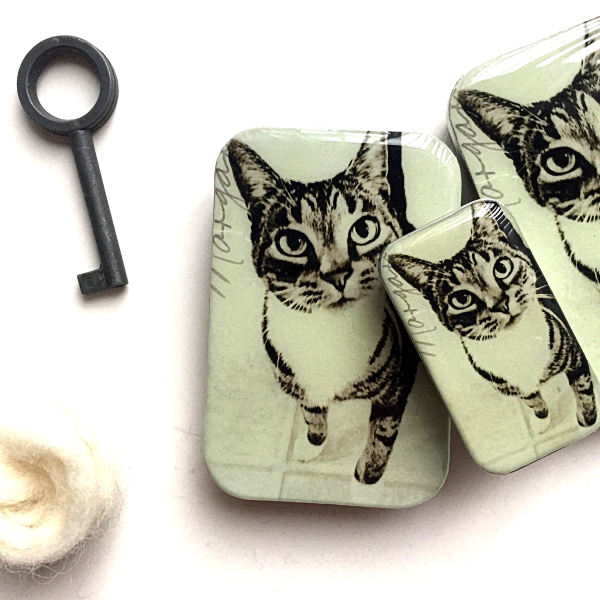 Firefly Notes - Cat Tin, Knitting Notions Tin on Sale