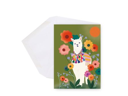 Lili Graffiti - Mini greeting card - Llama For Discount