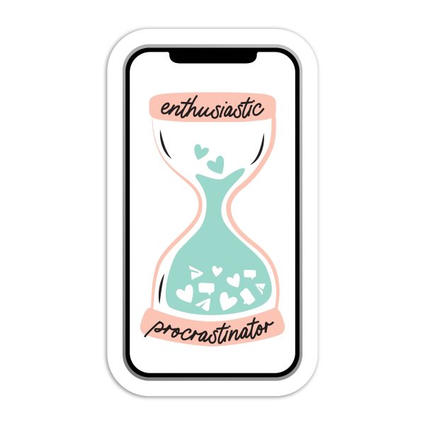 Enthusiastic procrastinator - vinyl sticker For Cheap