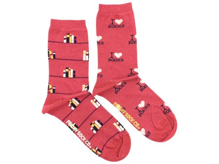 Friday Sock Co. - Women s Socks | I Love Books | Mismatched Socks Online Hot Sale