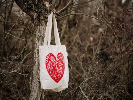 Your Green Kitchen - Red Heart Tote Bag Adult Sale