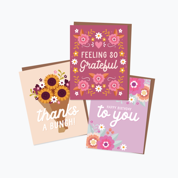 Paper Hearts™ - Golden Hour: Thanks a Bunch! | Greeting Card Online now