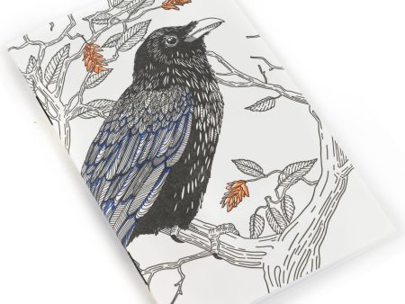 Porchlight Press Letterpress - Common Raven Pocket Notebook - West Coast Birds Online Sale