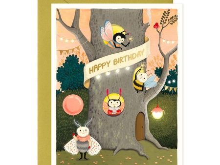 JooJoo Paper - Tree Apartment Birthday Greeting Card Online Hot Sale