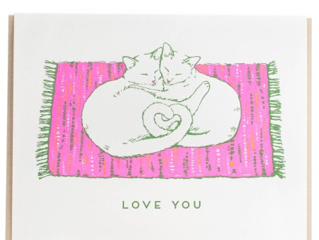 Porchlight Press Letterpress - Colour Your Cats - Love Interactive Greeting Card Discount