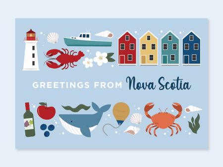 Paper Hearts™ - Nova Scotia Landmarks - Tourism Postcard Online now