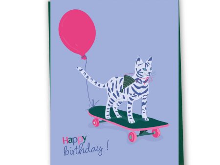 Lili Graffiti - Happy birthday (Cat) Birthday card For Discount