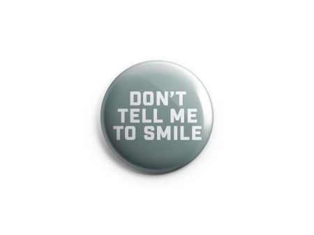 Prickly Cactus Collage - Don t Tell Me To Smile Pinback Button  Badge Hot on Sale