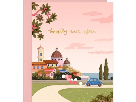 JooJoo Paper - Under Pink Skies Wedding Card Online