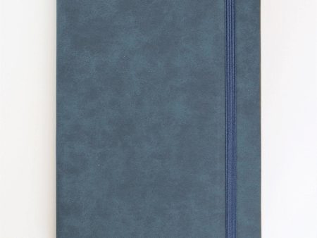 Blue Faux Leather Journal (LINED) For Sale