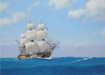 She Sails like a Bird – Hermione bound for Boston, April 1780- Jenny Morgan RSMA For Cheap