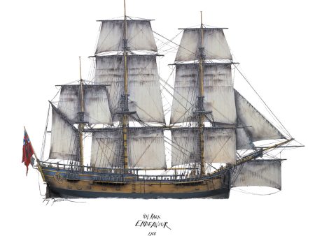 HM Bark Endeavour - Limited edition print by Tony Fernandes Supply