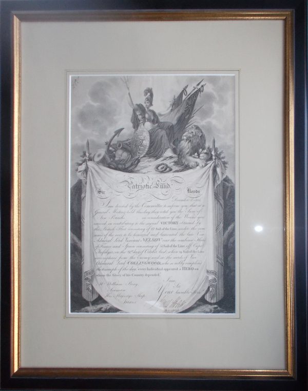 Original Patriotic Fund Certificate - Lloyds For Cheap