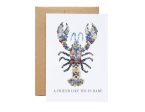 Seek & Bloom Creative Co. - Lobster Blue, A Friend Like You is Rare, Large Greeting Card Online Sale