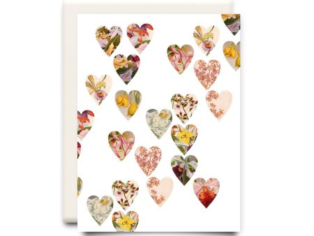 Inkwell Cards - Hearts Collage | Love & Friendship Greeting Card Fashion