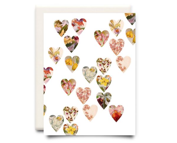 Inkwell Cards - Hearts Collage | Love & Friendship Greeting Card Fashion