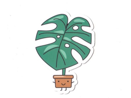 Home by Faith - Monstera Vinyl Sticker For Cheap