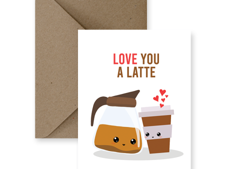 IMPAPER - Love You A Latte Love Card For Discount