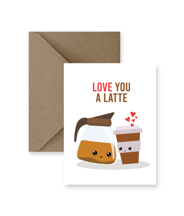 IMPAPER - Love You A Latte Love Card For Discount