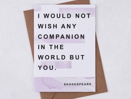 Bookishly - Companion Anniversary Card Cheap