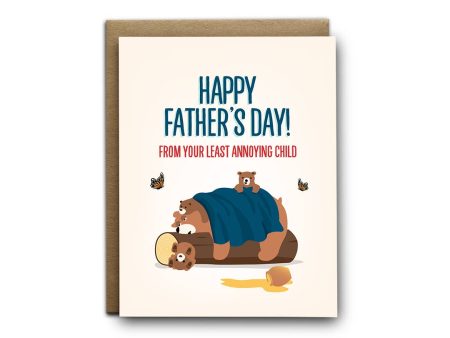 I ll Know It When I See It - Father s Least Annoying Child Greeting Card Discount