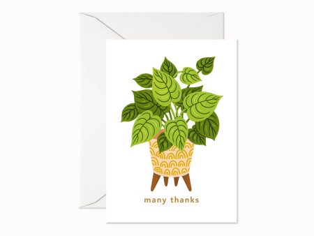 Linden Paper Co. - Many Thanks Houseplant | Mini Card For Cheap