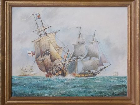 Frigate Action - Ian Mclean For Sale