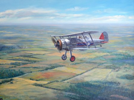 Roy Cross Aviation Art - Gloster Gladiator Mkl Discount