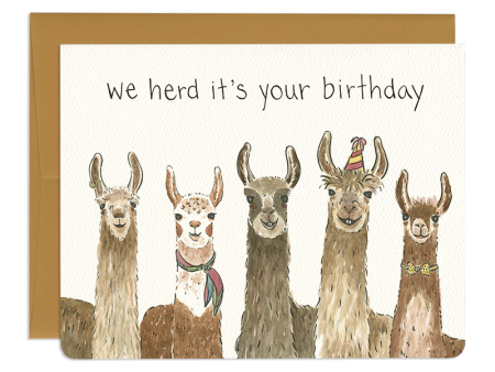 Gotamago - Llama Birthday Card Cheap