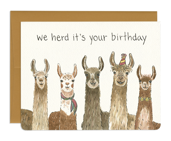 Gotamago - Llama Birthday Card Cheap