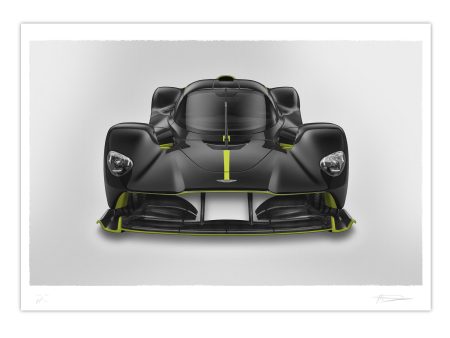 Aston Martin Valkyrie - Alan Thornton - Art Screen Print - Front View For Cheap