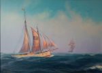 The Elbe Pilot Schooner on Station - Jenny Morgan RSMA Online Sale