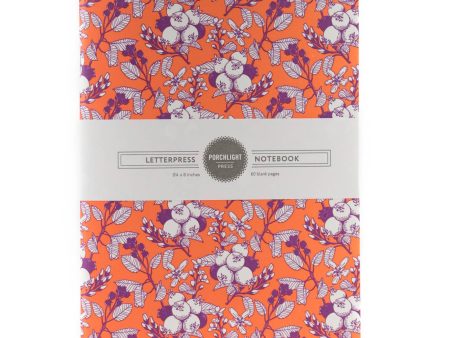 Porchlight Press Letterpress - Forest Foraging Series - Saskatoon Berry Notebook - Large For Discount